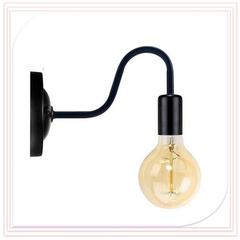 LIGHTZILLIA Black Fixture Modern Wall Light Mounted Sconce Lamp Holder ...