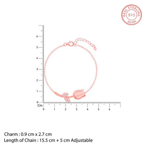 Rose Gold Pink Quartz Flower Bracelet – GIVA Jewellery