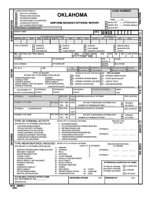 Uniformed Incident Report Template - Fill Online, Printable, Fillable ...