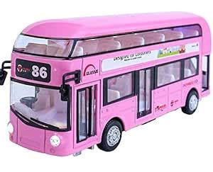 SSM Mart Metal Bus for Kids, Die-Cast Double Decker Metal Bus Toy, 7.5 ...