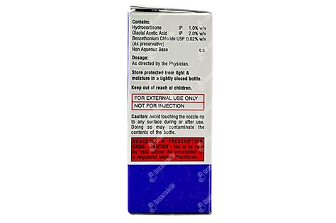 Acetik Hc Ear Drops 10 Ml - Uses, Side Effects, Dosage, Price | Truemeds