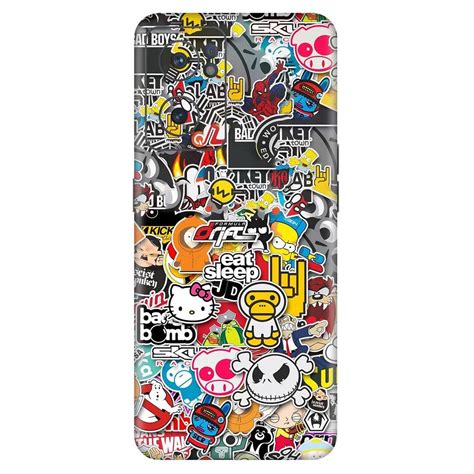 Amazon.in: Buy FCS Printed Designer Vinyl Mobile Back Skin Sticker ...