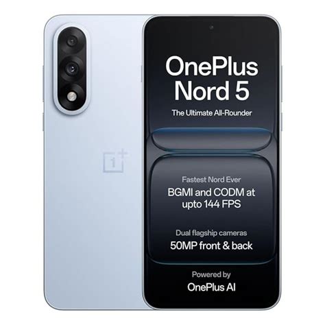 Buy OnePlus Nord 5 256 GB, 12 GB RAM, Dry Ice, Mobile Phone at Reliance ...