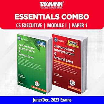 Buy Taxmann's ESSENTIALS COMBO for CS Executive | June/Dec. 2023 Exams ...