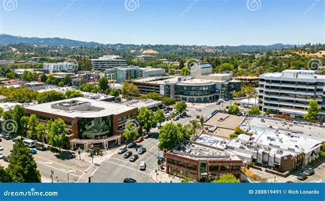 Aerial Photos Over Downtown Walnut Creek, California Editorial Photo ...