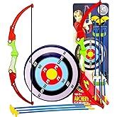 Amitasha Kids Archery Bow and Arrow Toy Set with Target Board for Kids ...
