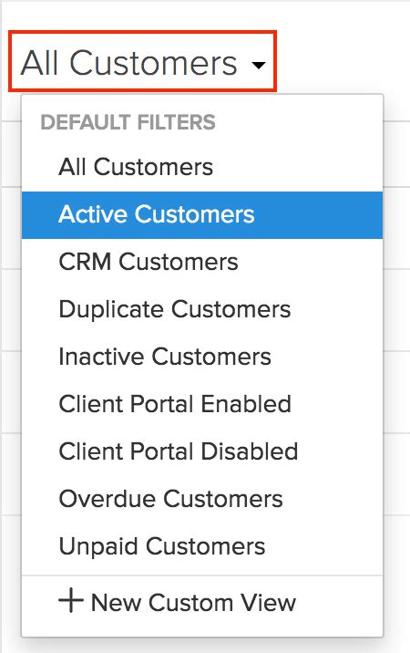 Managing Customers | Help | Zoho Invoice