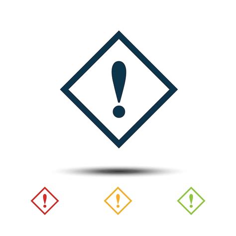 Ausrufezeichen Zeichen bunte Set Symbol Vektor Logo Vorlage | Premium ...