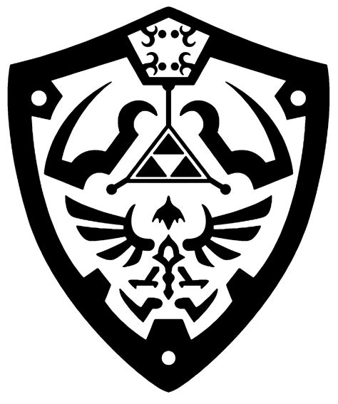 Hylian Shield Outline | Zelda tattoo, Legend of zelda tattoos, Legend ...