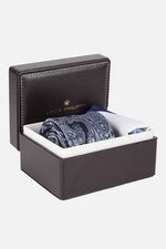 Buy Men Navy Embroidered Tie and Pocket Square Online - 39960083 ...