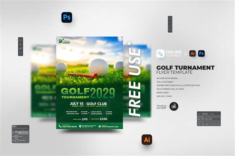 Golf Tournament Flyer Template 的图像结果