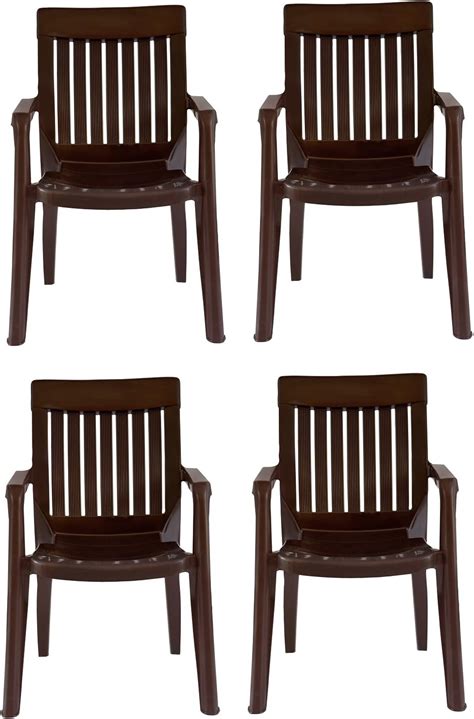 ITALICA Furniture 2019 Armchairs (Matte Finish, Camel Brown, Set of 4 ...