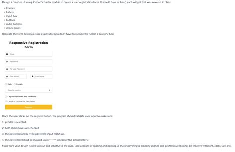 Image result for Registration Form in Python Using Customtkinter