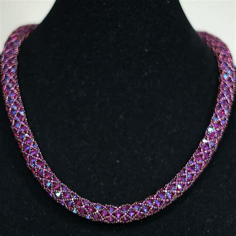 Netting Necklace Tutorial 的图像结果