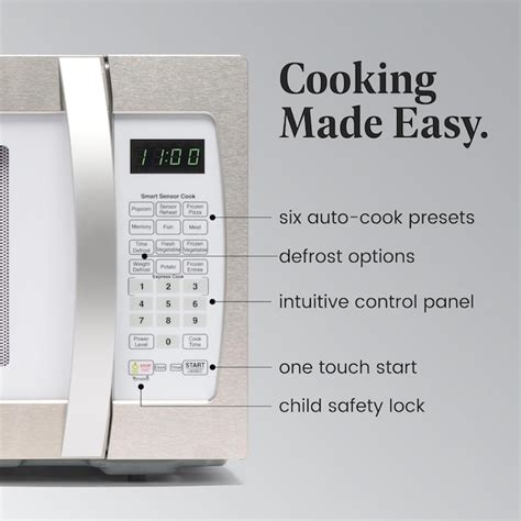 Farberware 1.3-cu ft Medium 1100-Watt Sensor Cooking Controls ...