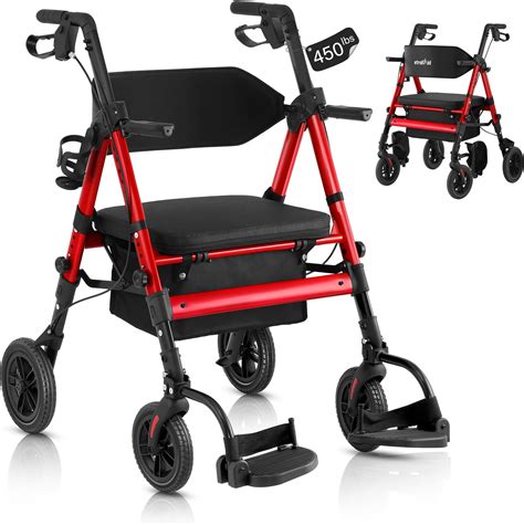 Amazon.com: Walkers for Seniors,Rollator Walker with Seat,Walker ...