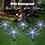Solar Fireworks Lights Pathway Lights Outdoor 2x 1x LED Stake Lights ...