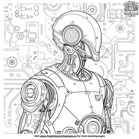 Image result for Robot Coloring Pages Detailed
