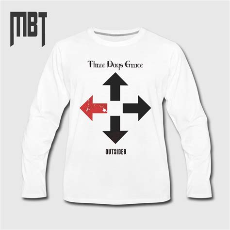 Three Days Grace Outsider Long Sleeve Shirt, Three Days Grace Long ...