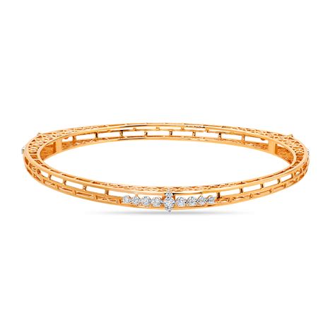 14KT Yellow Gold Geometric Delightful Bangle