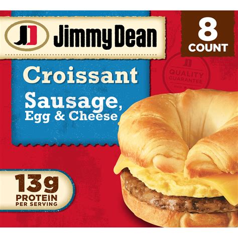 Vegan? Jimmy Dean Sausage Egg & Cheese Croissant Breakfast Sandwich, 36 ...