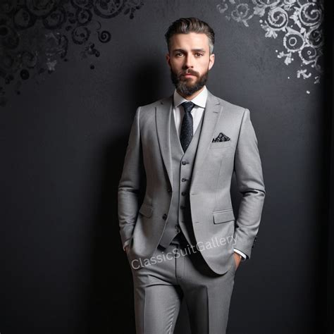 Grey 3 Piece suit – Classic Suit Gallery