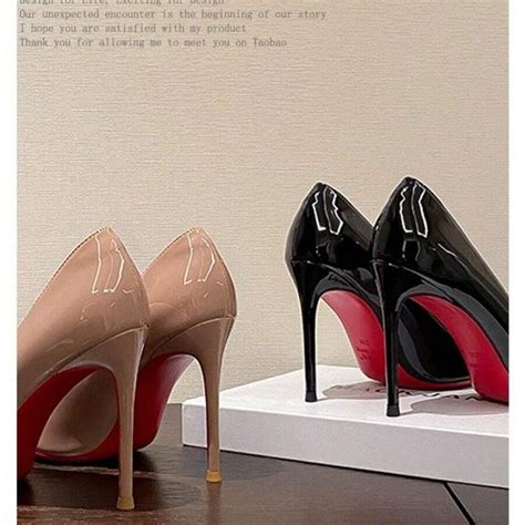 Daily Red Sole High Heels Women Patent Leather 2025 New Commuter ...