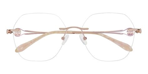 Beatrice Polygon - Rose Gold Eyeglasses