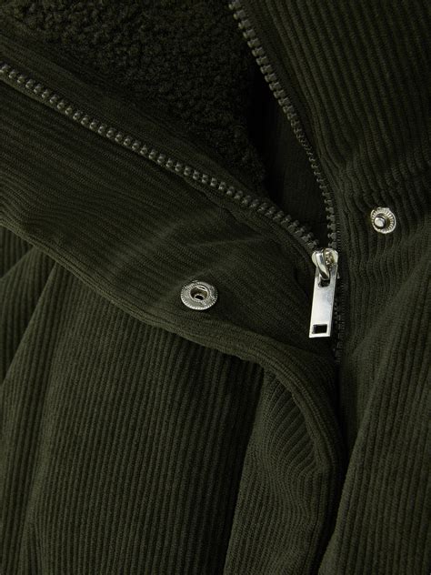 Womens Green Corduroy Padded Jacket | Primark