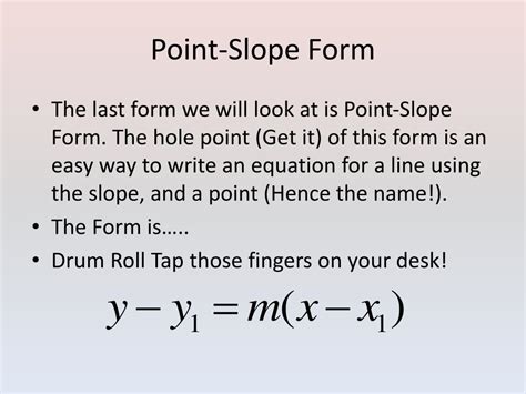 Point-Slope Form Tutorial 的图像结果