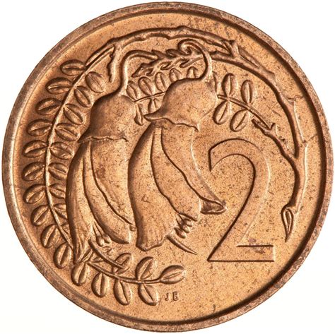 Two Cents 1967, Coin from New Zealand - Online Coin Club