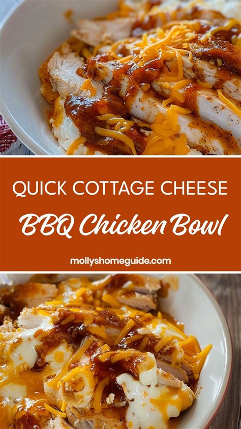Quick Cottage Cheese BBQ Chicken Bowl | Recipe | Cottage cheese recipes ...