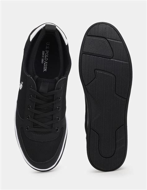 Men Black Cushioned Non-Skid Rastus Sneakers – U.S. Polo Assn. India