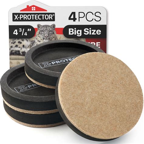 Furniture Sliders For Hardwood Floor 8-Pack Heavy Duty Felt Furniture ...