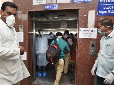 Medics outside an isolation ward - How Hyderabad is dealing with ...