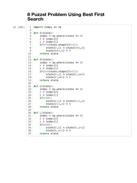 Image result for 8 Puzzle Problem Using Best First Search