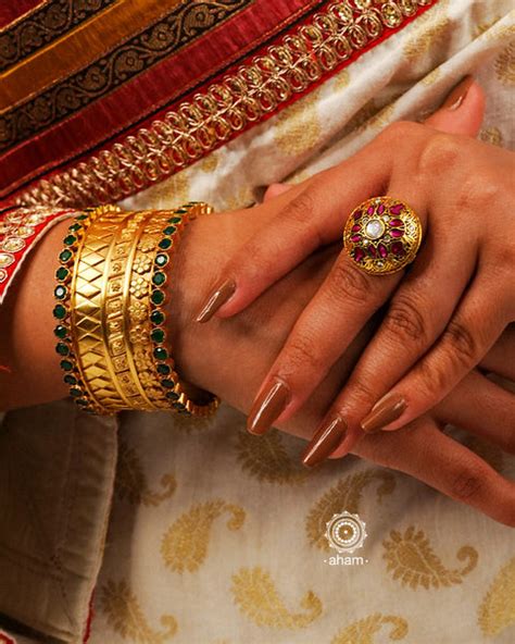 Bangles and Kadas – Tagged "gold" – aham jewellery | handcrafted silver ...