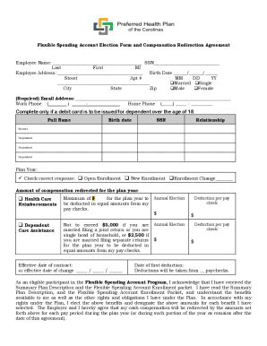 Fillable Online Section 125 enrollment form.doc Fax Email Print - pdfFiller