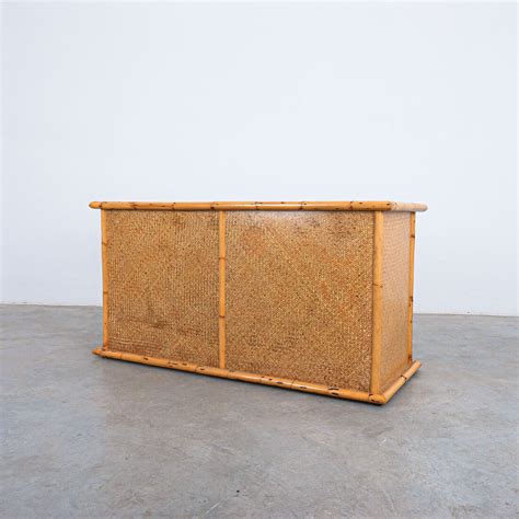 Vivai del Sud Bamboo Chest of Drawers, 1975 - Bamboo, Cane and Brass ...