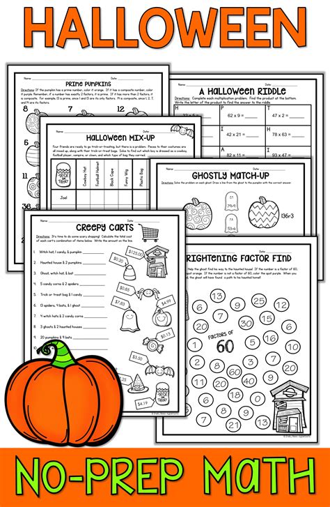 Halloween Math Printables