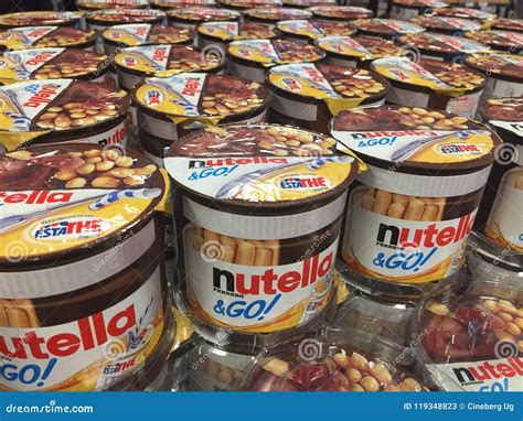 Nutella & Go Snack with EstathÃ© Drink Editorial Stock Photo - Image of ...