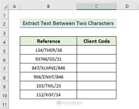 Image result for Extract Text Between Two Characters Excel