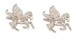 Buy ADORN Silver Horse Cufflink for Men at Amazon.in