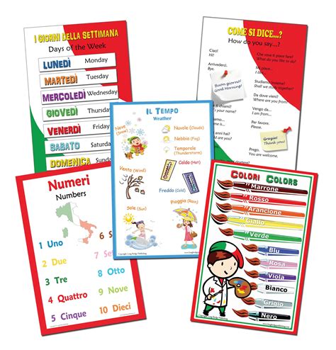 Buy Long Bridge Publishing Italian Language School Set N.1 - Assorted ...