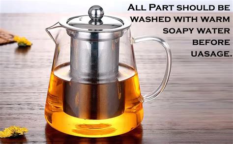 PUREFIT Transparent Glass Tea Cup | 300ml | Set of 2 | Elegant Mugs for ...