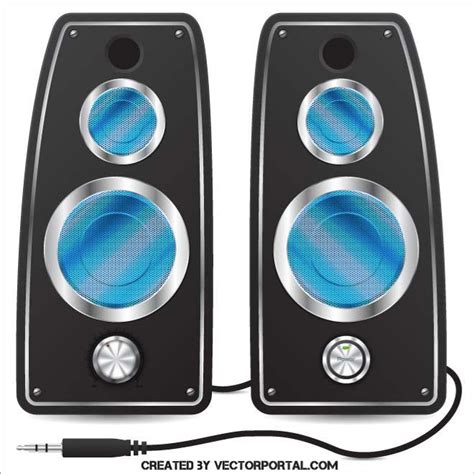COMPUTER SPEAKERS Royalty Free Stock SVG Vector and Clip Art