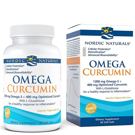 Nordic Naturals Omega Curcumin Supplement | 1200 mg Omega 3 Fish oil ...