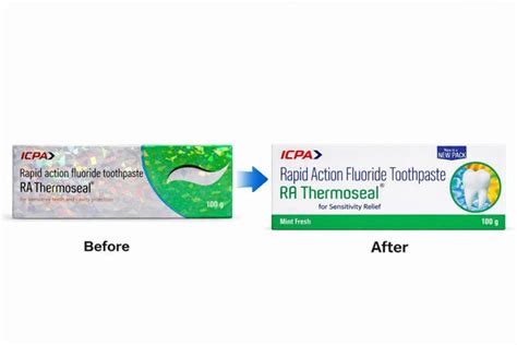 ICPA RA Thermoseal Dental Toothpaste Rapid Action Mint Flavour 100 gm ...