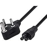 3 Pin Laptop Power Cable Cord for Charger Adapter (1 Meter) [Pack of 1 ...