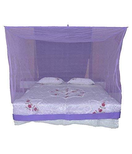 Opulent SD Creation Polyester King Size Bed HDPE Mosquito Net(Blue)(6x7 ...